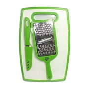 Smart Home 3 PC Kitchen Set - Cutting Board, Grater/Slicer and 8 Paring Knife