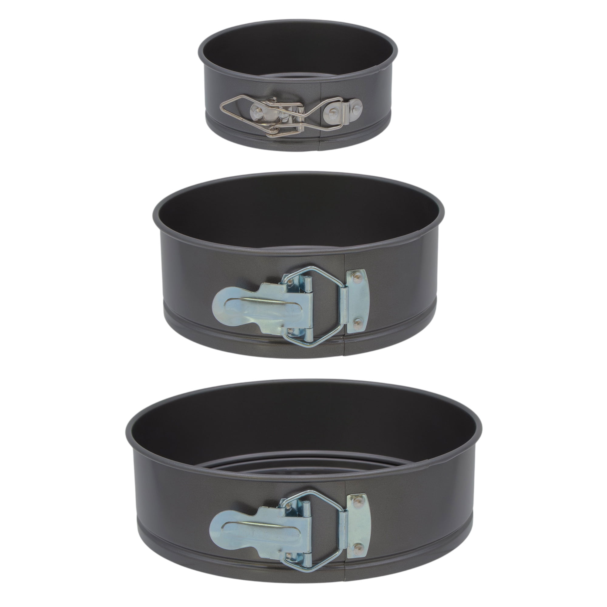 Smart Home 3pc Non Stick Spring Form Cake Pan Set - Walmart.com