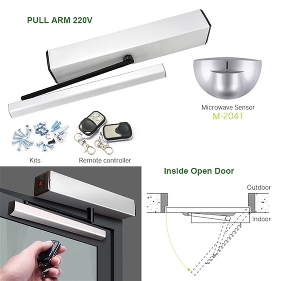 Smart Home Automatic Swing Door Opener Closer Electric Garage Gate Operator Optional Sensor Remote Control Big Gate Motor ,Ultra-Quiet Operation