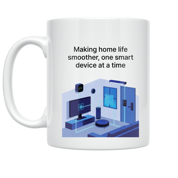 Smart Home Design - Tech Enthusiast - 11 oz Ceramic Coffee Mug