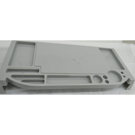 Smart Home Desk Top Computer Organizer Stand in Grey