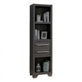 thumbnail image 1 of Smart Home Furniture 3-Shelf Contemporary Wood Media Pier in Distressed Gray, 1 of 4