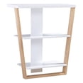thumbnail image 1 of Smart Home Furniture Contemporary Wood Console Table in White/Natural, 1 of 3