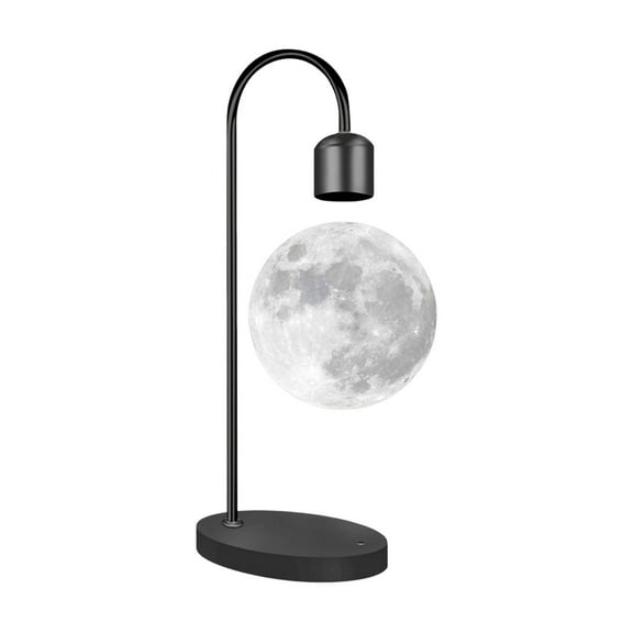 Smart Home Levitating Moon Lamp with Wireless Charging Pad Floating LED Night Light Desk