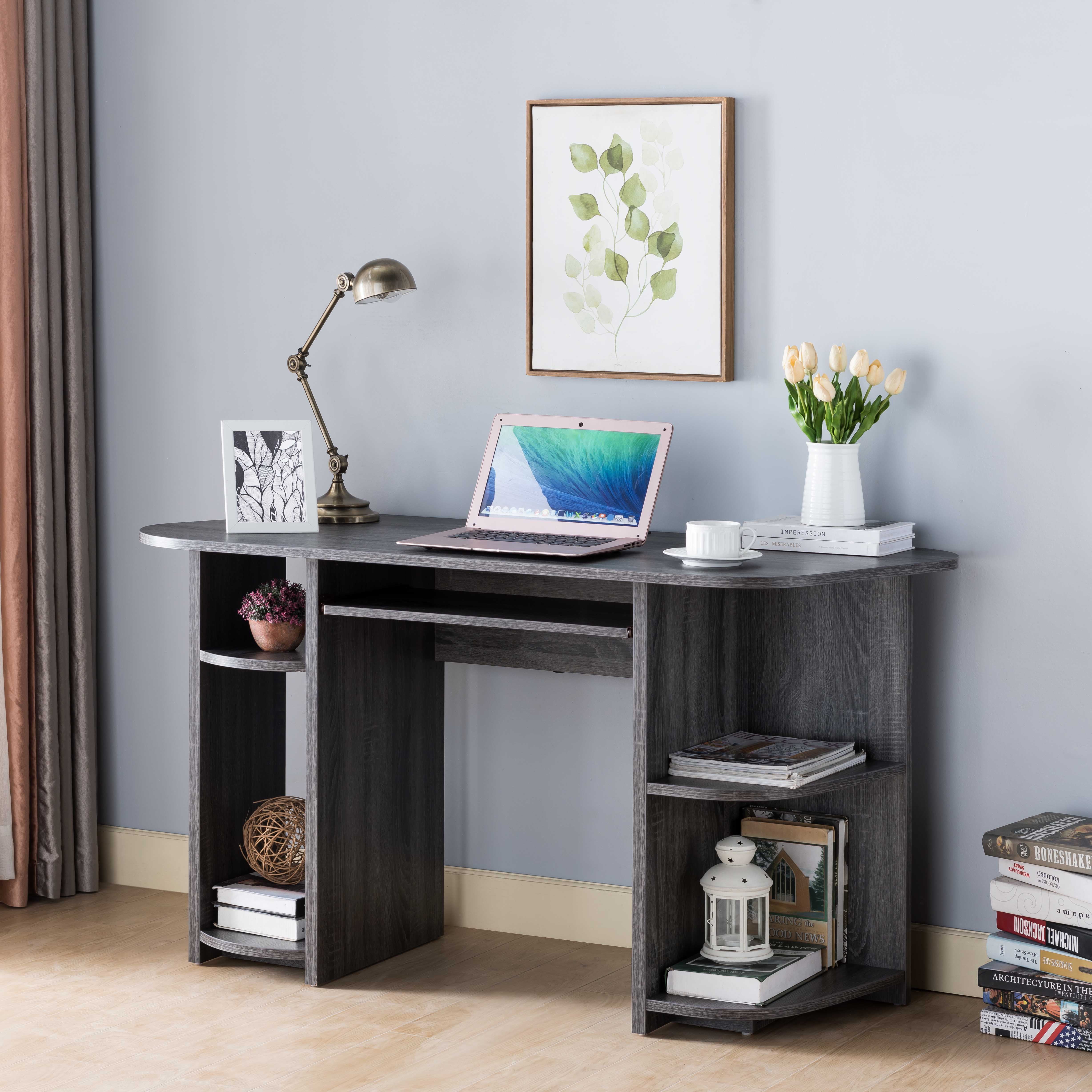 Distressed grey desk deals