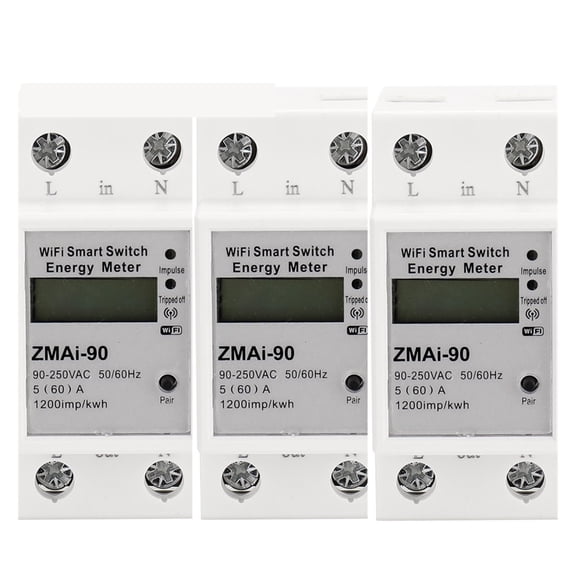 Smart Home Power Meter Wattmeter Energy Meter Voltage Relay Electric Consumption Meter Work ,Safe and Easy