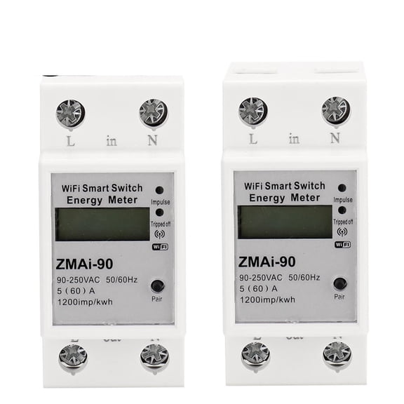 Smart Home Power Meter Wattmeter Energy Meter Voltage Relay Electric Consumption Meter Work ,Safe and Easy