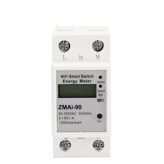 Smart Home Power Meter Wattmeter Energy Meter Voltage Relay Electric Consumption Meter Work ,Safe and Easy