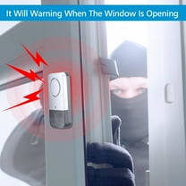 Smart Home Security: 4,Piece Wireless Door Window Alarm Set, Detects Entry, 120dB Siren