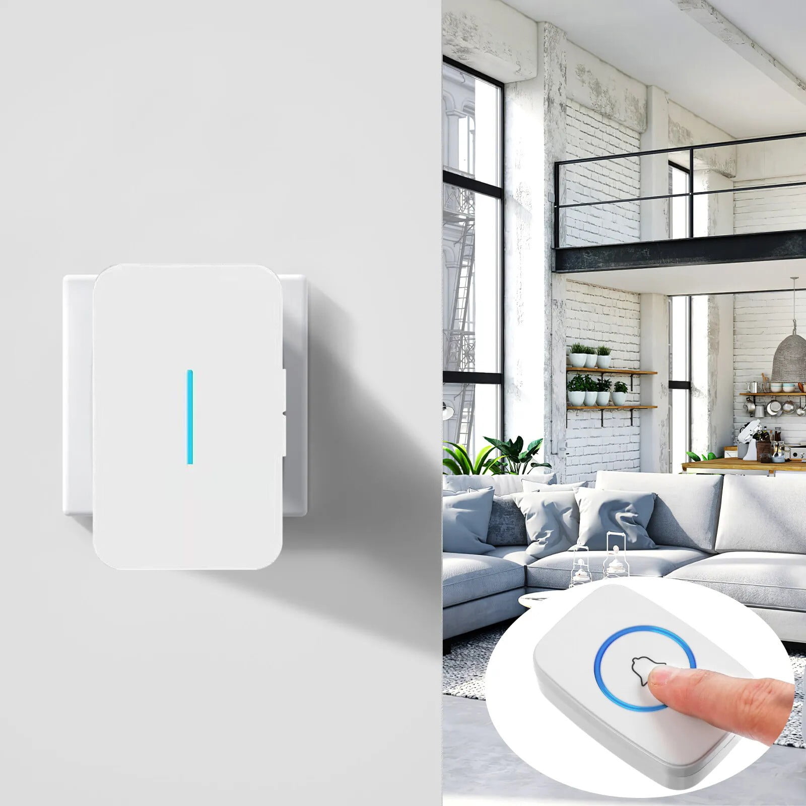 Smart Home Security amlbb Doorbell Wireless Chime Home Doorbell