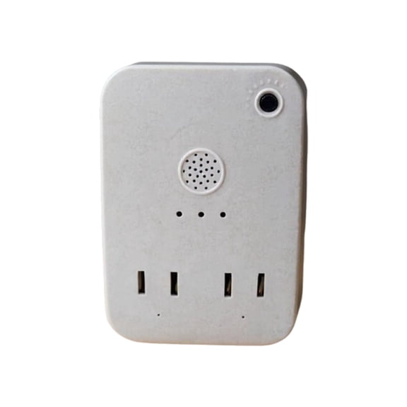 Smart Home Sensor Sound Activated On/Off Switch 110V US Plug - White Plastic for Bedroom Kitchen