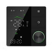 Smart Home Smart Plug Smart Thermostat with Knob, Wifi Smart Life App Control, Voice Remote Control Black
