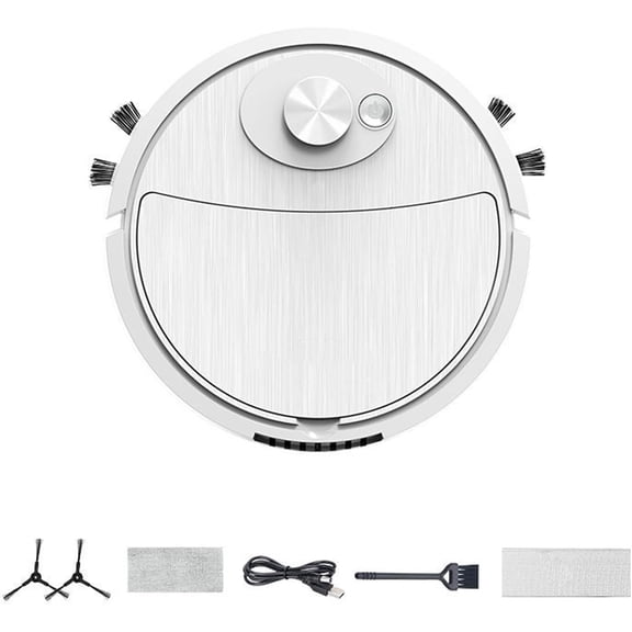 Smart Home Sweeper with Super Suction, USB Charging, 360 Wheel, Low Noise, Bilateral Brush, Multi-Floor Use, One-Key Start