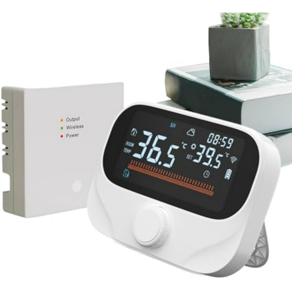 Smart Home Thermostat | APP and Voice Control 7 Days Programmable Thermostat | Boiler Temperature Control Monitor - for RV Office Bedroom Home Indoor Boiler Greenhouse Living Room