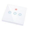 thumbnail image 1 of Smart Home Touch Switch Light Electrical 433Mhz Remote Control Wall Panel Button Receiver Led Lamp 3 Gang Switch, 1 of 6