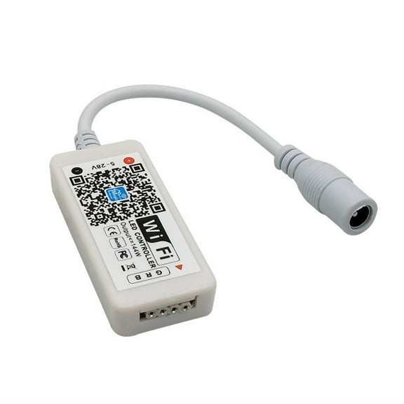 Smart Home Alexa Compatible WiFi LED Light Strip with Mini Controller RGB 528V Smartphone App Control for Dynamic Indoor