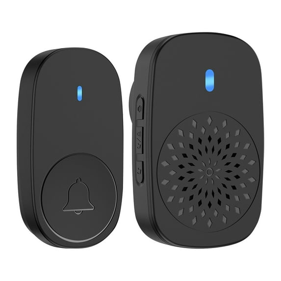 Smart Home Wireless Doorbell Alert System with Plug In Receiver for Hearing Impaired Elderly Easy Button