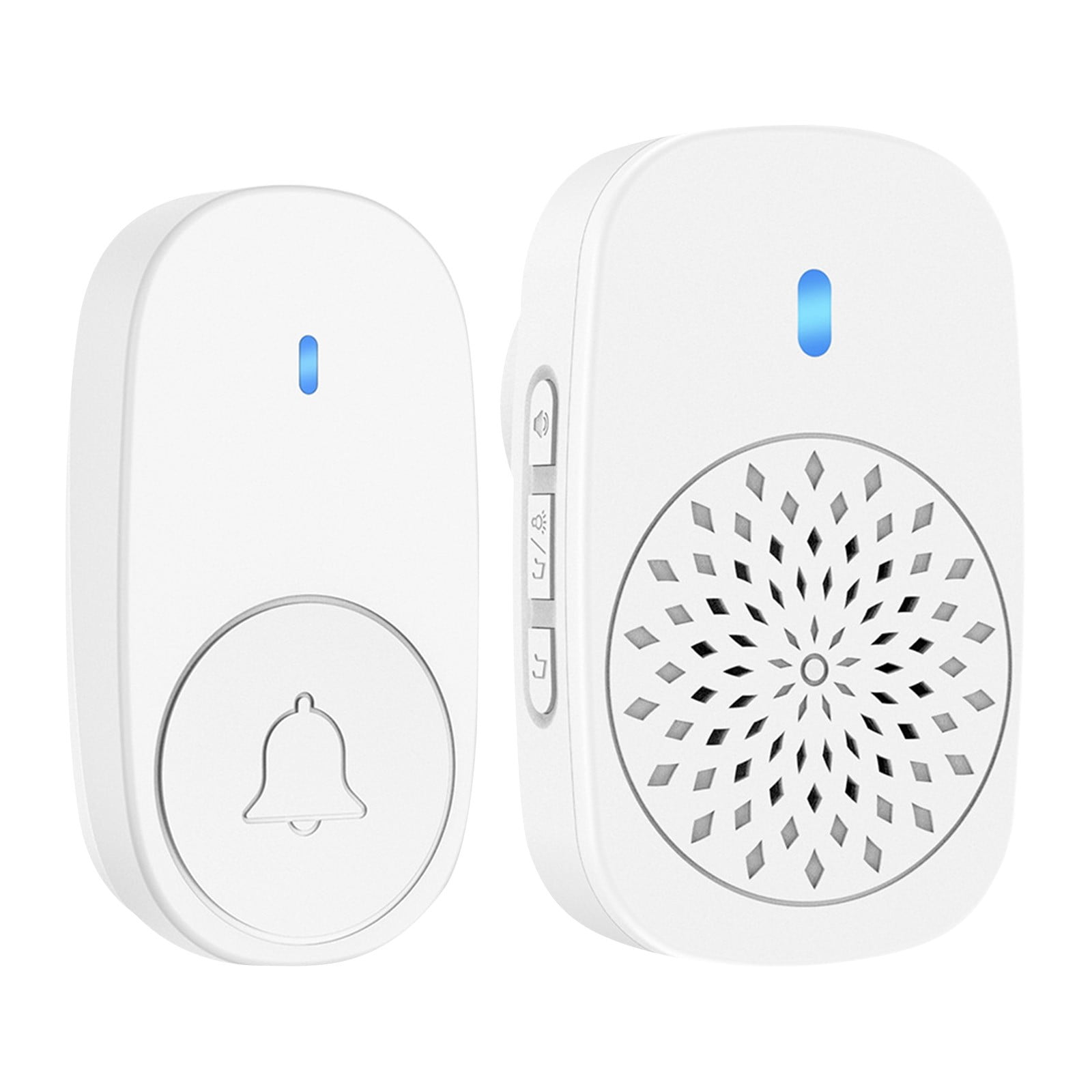 Smart Home Wireless Doorbell Alert System with Plug In Receiver for ...