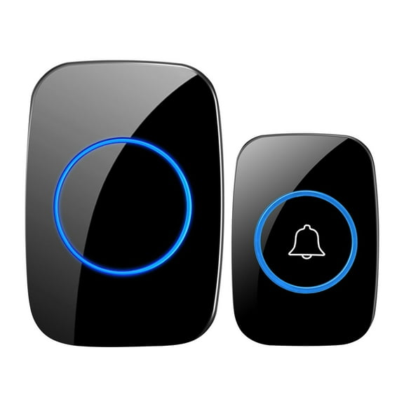 Smart Home Wireless Doorbell Kit with Digital Chime Remote Notification Long Range Easy Installation Battery Powered No Wiring Required