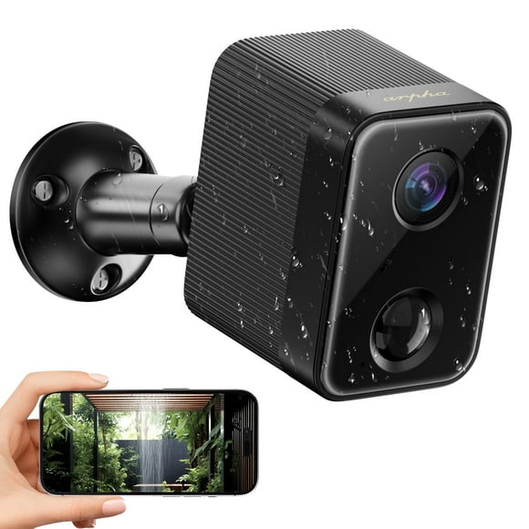 Smart Home Wireless Outdoor Security Camera, 1080p Indoor and Outdoor Cameras, 2.4g Wifi Camera with IP66 Waterproof, 2 Way Talk, Night Vision, PIR Human Detection, SD/Cloud Storage