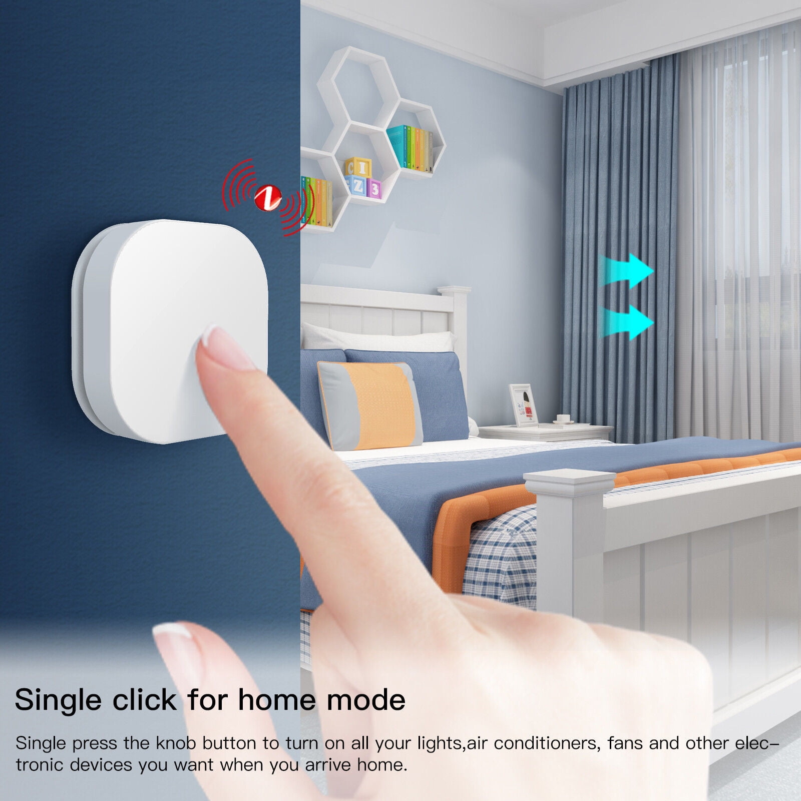 Smart Home Wireless Switch, Remote Control Mode, Switch Button Remote Control Dimmer