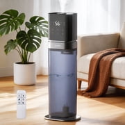 Smart Humidifier Large Room, 2.1Gal/8L Humidifiers for Bedroom with Extended Tube&Night Light, Whole House Cool Mist, Dark Blue