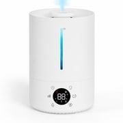 Smart Humidifiers for Bedroom, 3.5L Top Fill Cool Mist Humidifier, 24dB Quiet Runtime, Humidity Control, Air Humidifier with Night Light, for Baby, Plants, Home