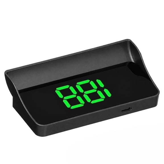 Smart In-Car HUD Co-Pilot GPS Speedometer, 10Hz Real-Time Windshield Speed Display with Auto Brightness, Large MPH Display, USB Plug & Play for Cars Trucks SUVs
(Green)