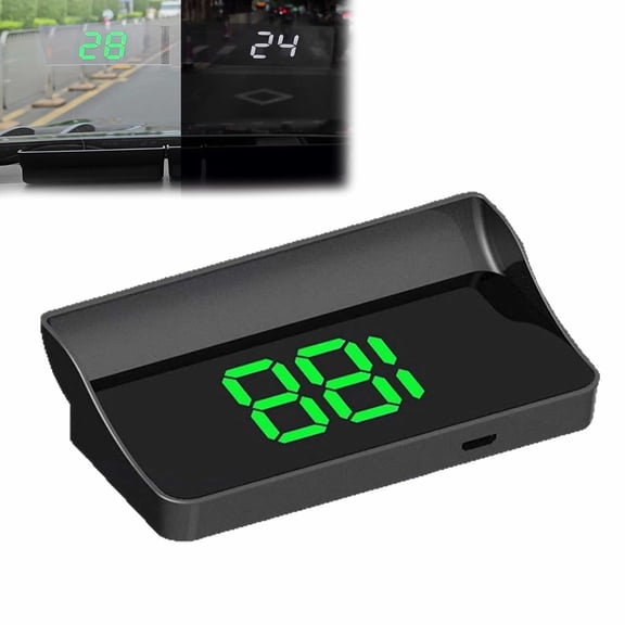 Smart In Car HUD Co Pilot, GPS Speedometer with 10Hz Refresh and MPH Display, USB Plug and Play for Cars and Trucks