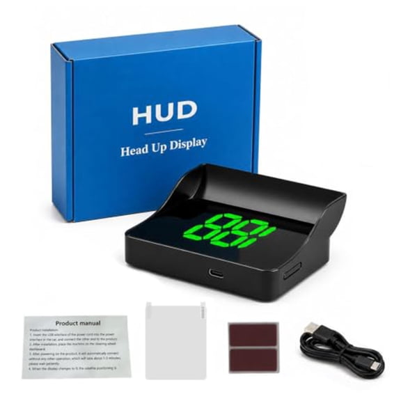 Smart In-Car Hud Co-Pilot GPS Navigation Windshield Display, Head Up Display for Driving Safety