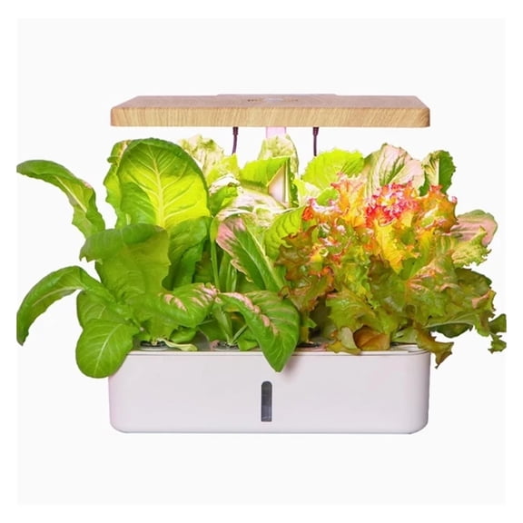 Smart Indoor Hydroponic Garden with 23W LED Grow Light, Portable Herb System