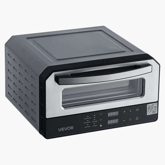 Smart Indoor Pizza Oven 12 Inch Countertop with Touch Screen 5 Presets 750 Fahrenheit Max Temp 2 Minute Rapid Baking for Thin Crispy Neapolitan and Frozen Pizzas