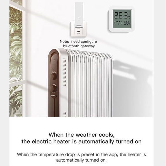 Smart Indoor Thermometer Hygrometer, WiFi Enabled, Accurate Readings, Comfortable Home