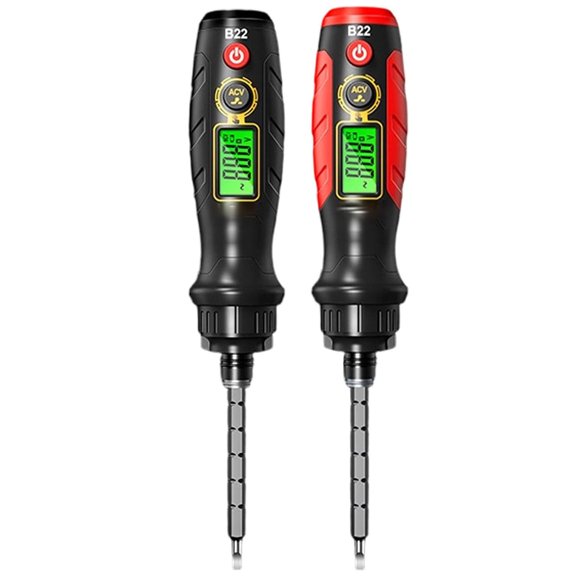 Smart Induction Digital Voltage Tester Pen, Non-Contact Voltage Tester with LCD Display, Instant Voltage Detection with Zero Risk, Buzzer Alarm for Live/Null Wire Judgment