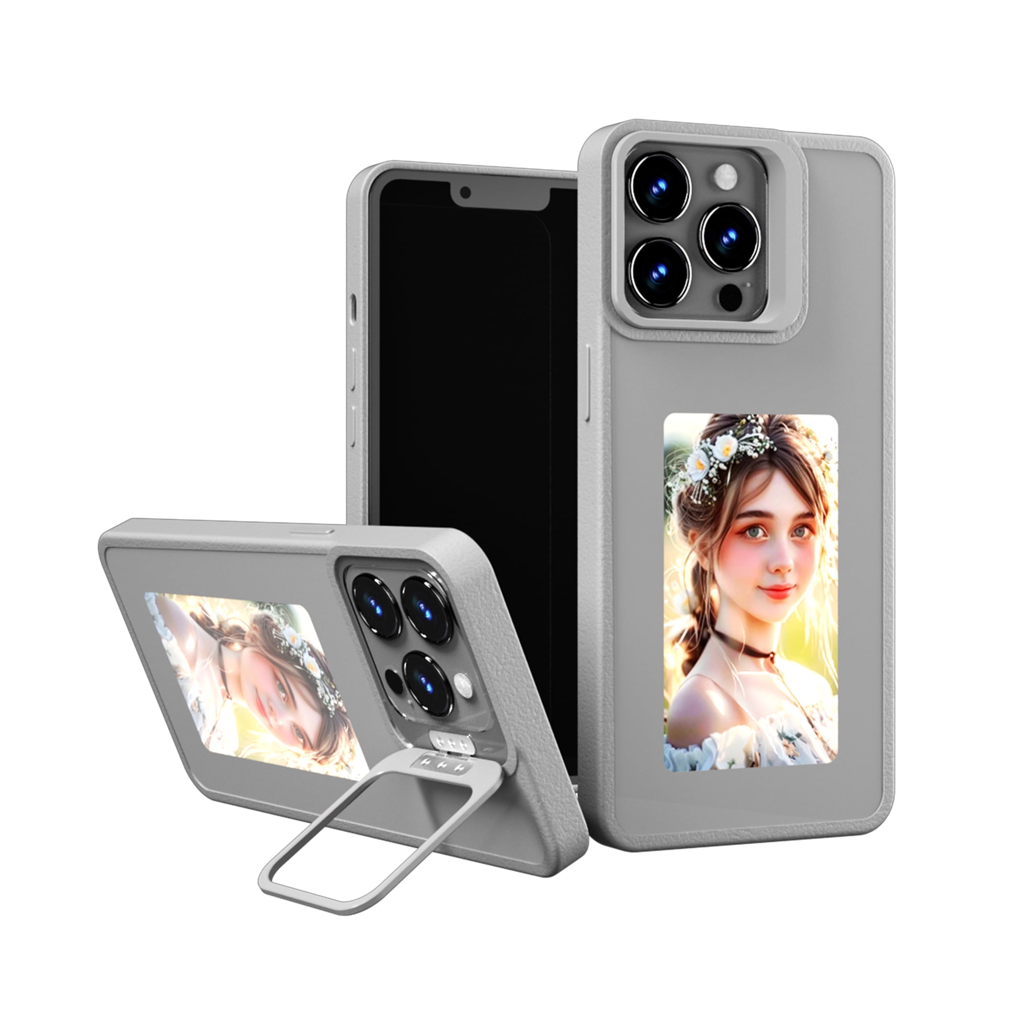 Smart Color Ink Screen Smart Ink Screen Phone Case with 4 Color E-Ink Display Picture, Easy to ...