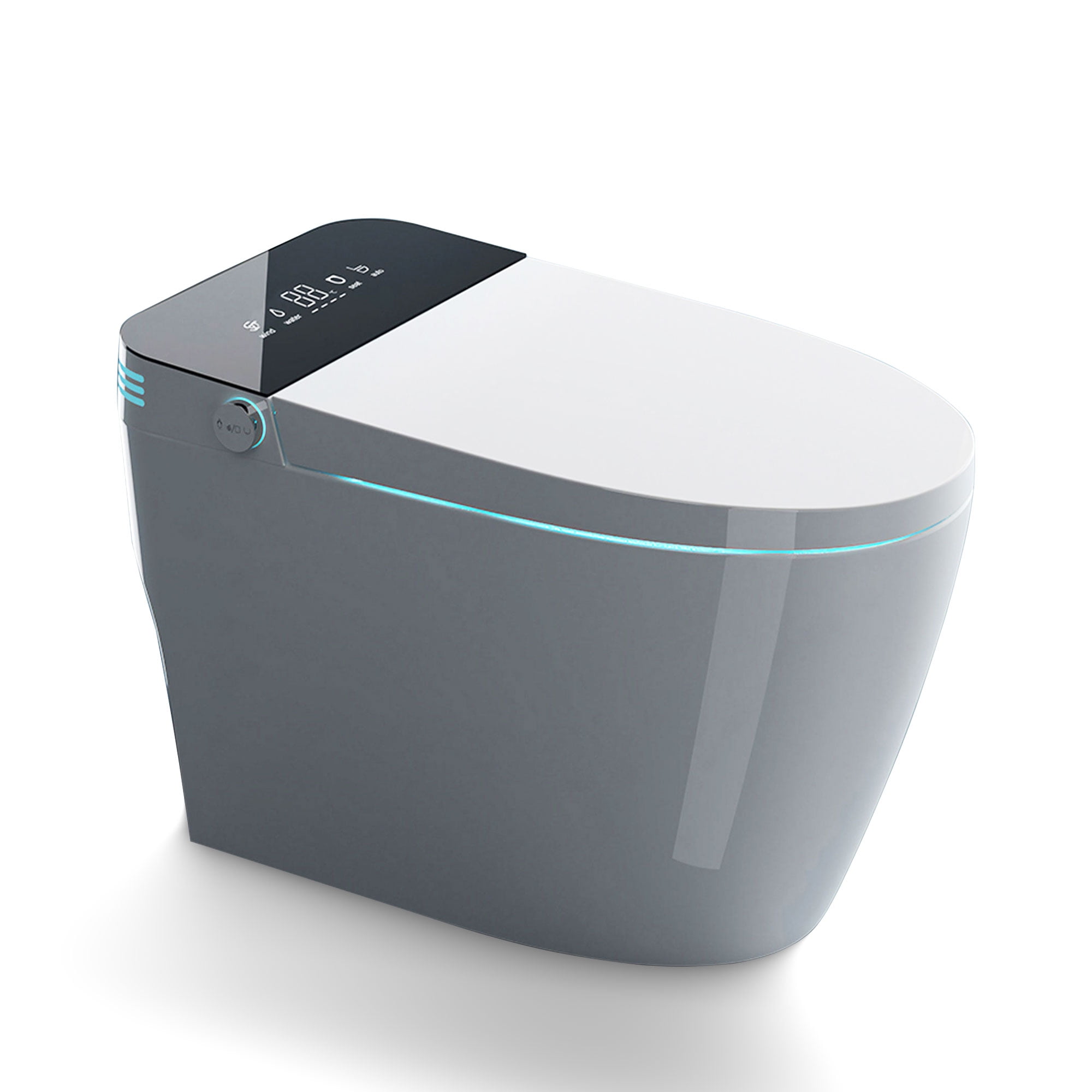 White High Efficiency Dual Flush Smart Toilet with Heated Seat
