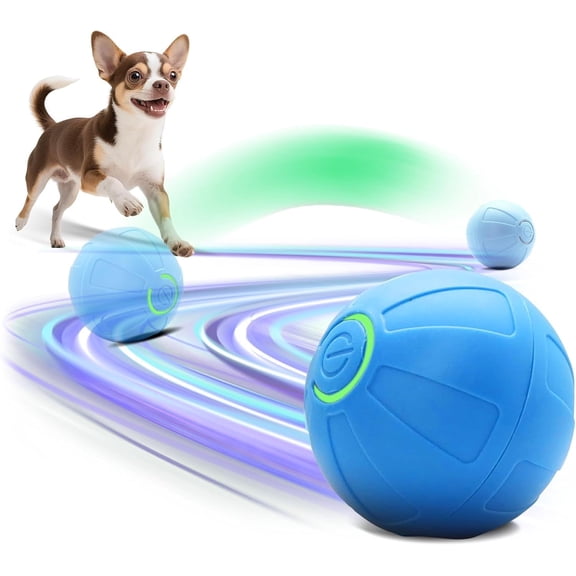 Smart Interactive Small Dog Toy Ball, 2 Inch Smart Jumping Ball for Puppy/Small Dogs, Activated Automatic Bouncing Moving Vibrating, Dog Toy for Small Dogs to Keep Them Busy