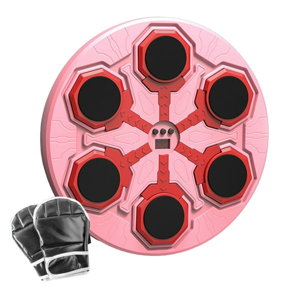 Smart Interactive Wall Mounted Boxing Machine with LED Lights and Music for Dynamic Home Fitness Training