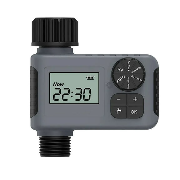 Smart Irrigation Timer Outdoor Water Timer, Automatic Watering System for Garden Hose, Solar Powered Weather-Based Water Controller
