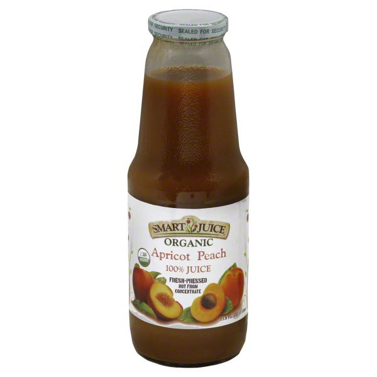 Smart Juice Organic 100% Apricot Peach Juice, 33.8 Fl. Oz.