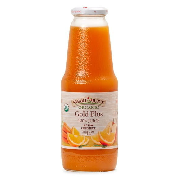 Smart Juice Organic Gold Plus Juice - 33.8 fl oz (1L) - (Pack of 6)