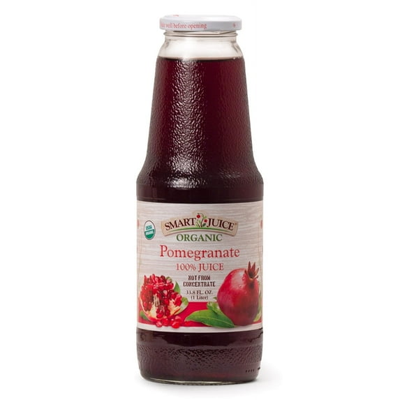 Smart Juice Organic Pomegranate Juice - 33.8 fl oz (1L) - (Pack of 6)