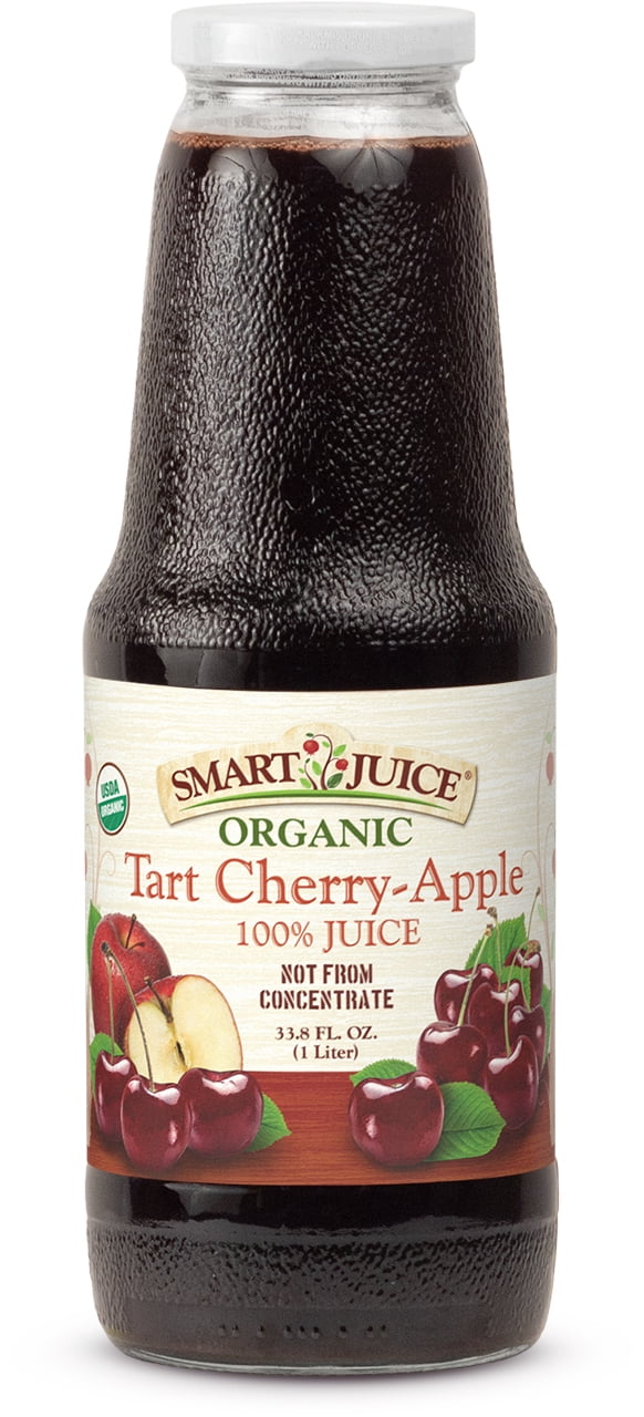 Smart Juice Organic Tart Cherry Apple Juice - 33.8 fl oz (1L) - (Pack of 6)