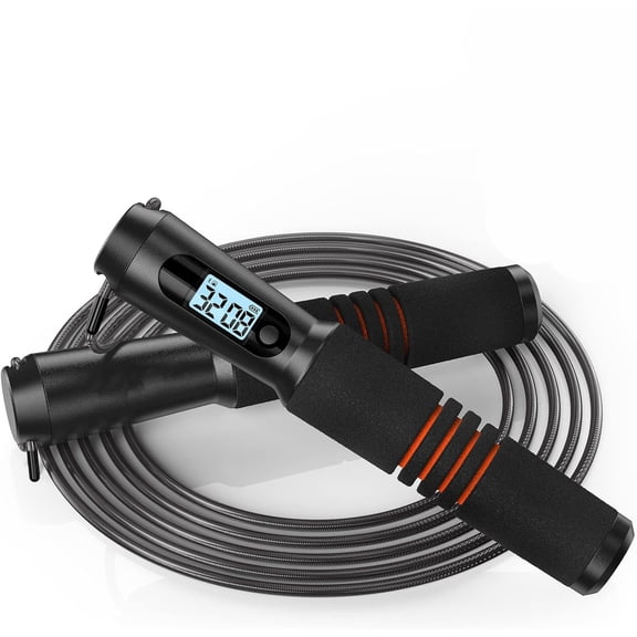 Smart Jump Rope - APP Data Storage, Tracking & Analysis, Tangle-Free Design with Counter, Adjustable for Workout