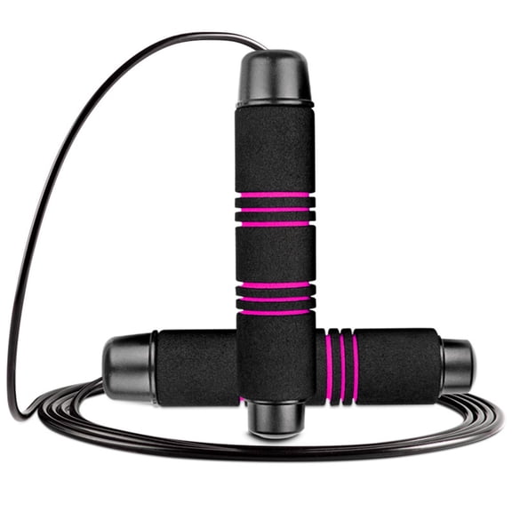 Smart Jump Rope, Fitness Skipping Rope , For Home Gym, Jumping Rope Counter For Exercise - black rose red