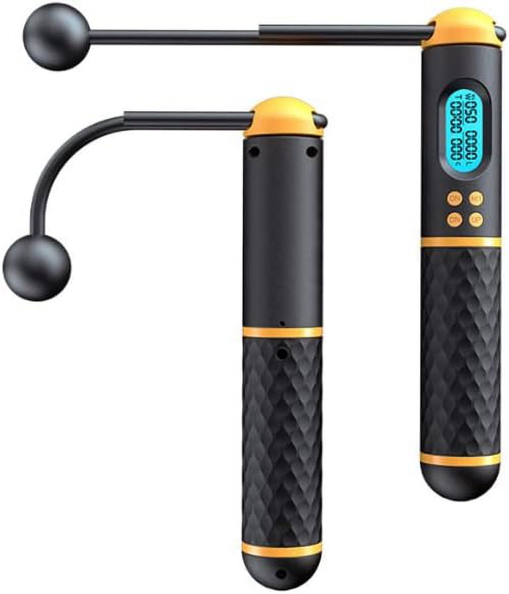 Smart Jump Rope, Fitness Skipping Rope with Weight/Lap/Time/Calorie