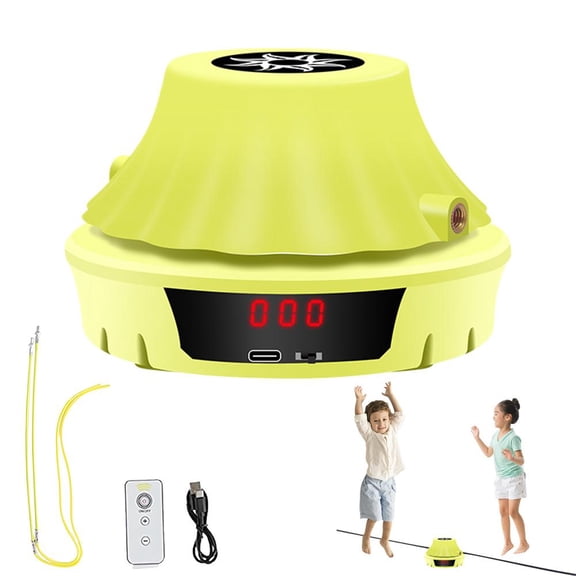 Smart Jump Rope Machine,Electric Rope Skipping Machine with Counter,Remote Control Cordless Skipping Ropes Machines with LED Screen,Gym Equipment for Indoor Outdoor Workout,Family Games Party
