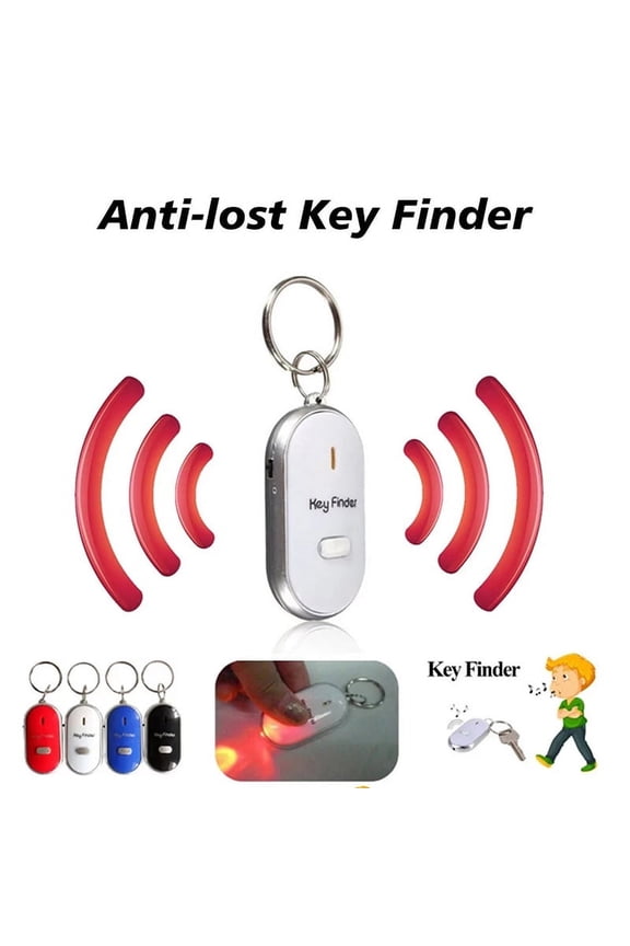 Smart Key Finder Anti-lost Whistle Sensors Keychain Tracker LED With Claps Locat