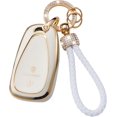 thumbnail image 1 of Smart Key Fob Cover Fit for Chevy Equinox Spark Trax LT Camaro Malibu Bolt Traverse Keychain with Sparkly Rhinestones Key Holder Full Protection Remote Protector Key Case,A 2 Button, 1 of 7