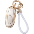 thumbnail image 1 of Smart Key Fob Cover Fit for Tesla Model X Keychain with Sparkly Rhinestones Girls Like Key Holder Full Protection Remote Protector Key Case,E Type, 1 of 7
